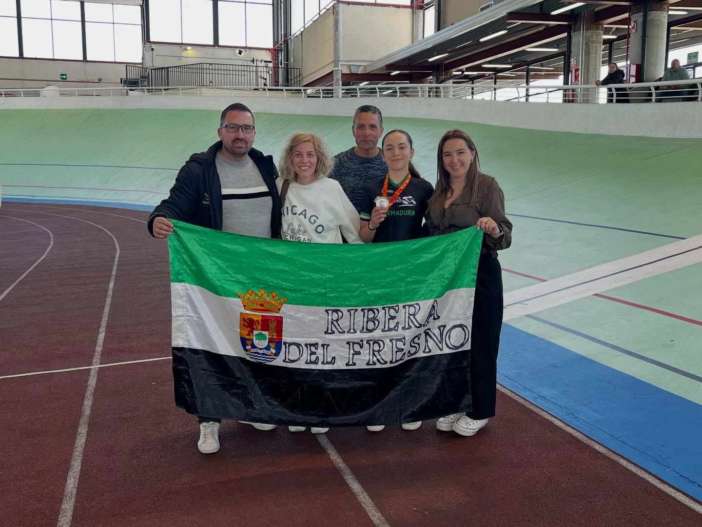Laura Pérez compite en la final de keirin del Campeonato de España de Pista en Galapagar