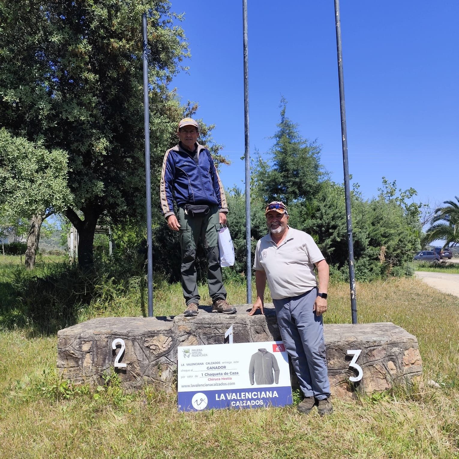 Podio del Provincial de Badajoz de Compak Sporting 2026 en Jerez de los Caballeros