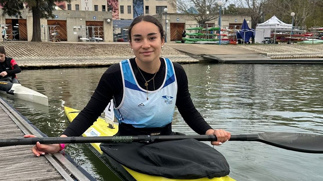 Equipos extremeños compiten en el Embalse de Pontillón do Castro en Pontevedra
