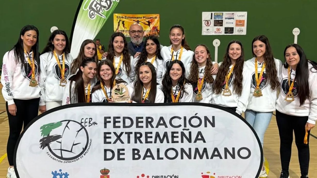 Equipos participantes en la fase final juvenil femenina de balonmano disputada en Plasencia
