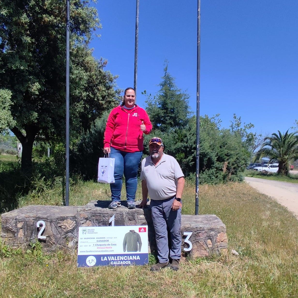 Podio del Provincial de Badajoz de Compak Sporting 2026 en Jerez de los Caballeros