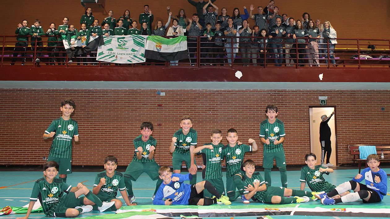 Selección extremeña Sub-12 de fútbol sala en el CESA de Torrejón