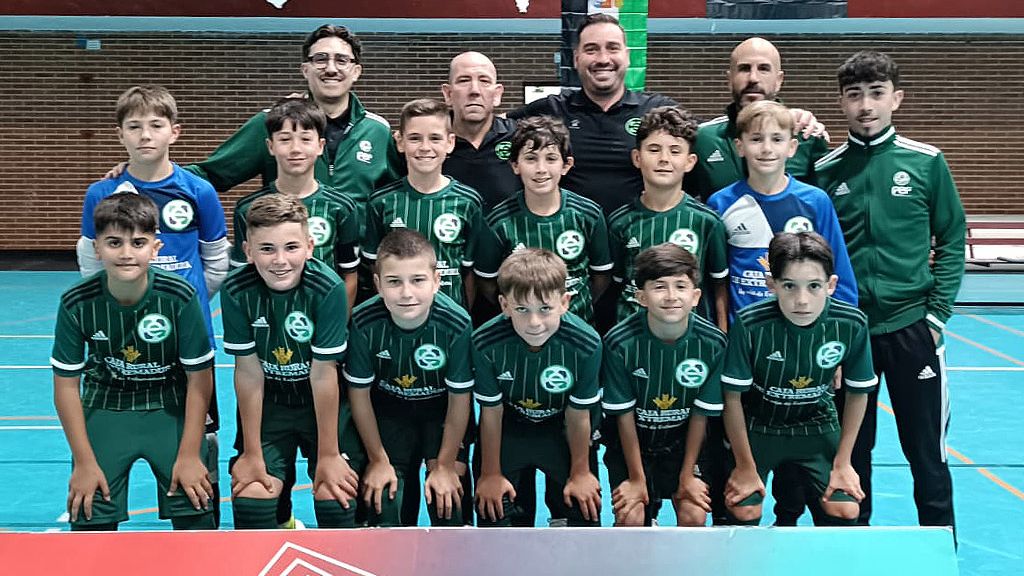 Selección extremeña Sub-12 de fútbol sala en el CESA de Torrejón