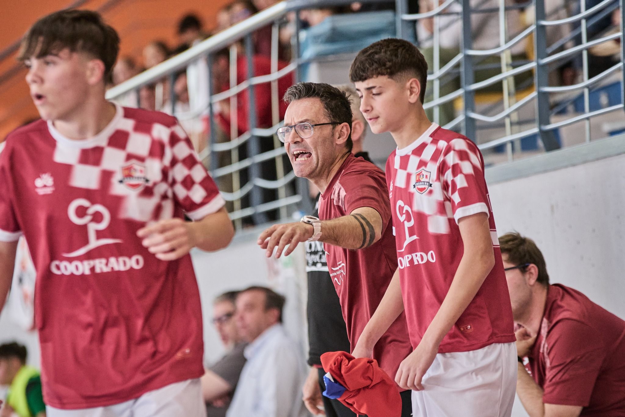 ED Casareña durante un partido de fútbol sala cadete