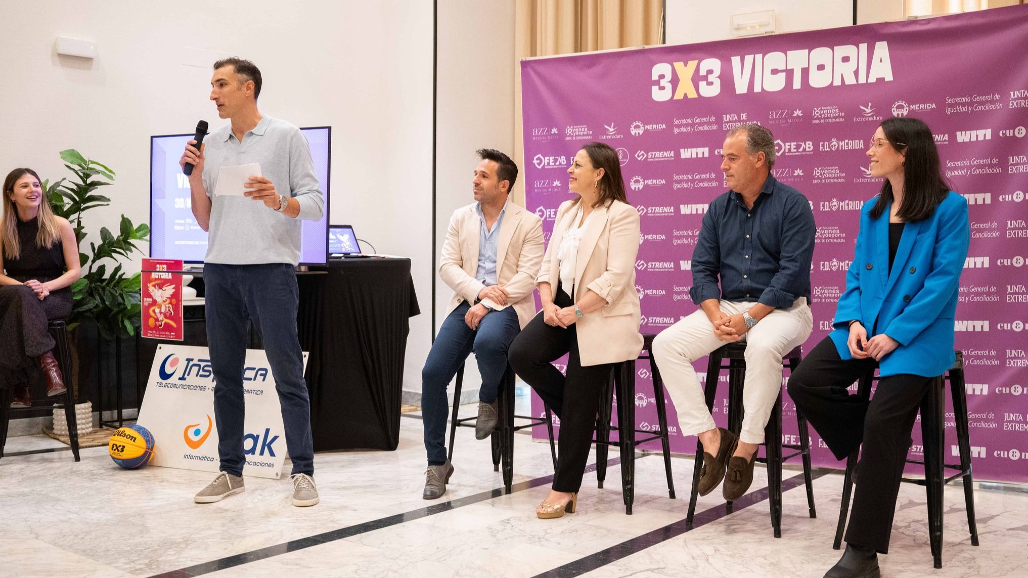 Presentación del torneo 3x3 Victoria en el Hotel AZZ Mérida