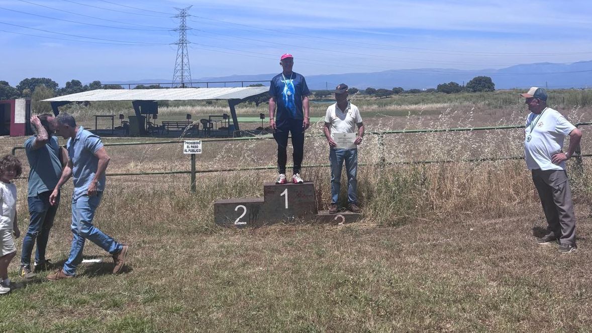 Podio del Campeonato de Extremadura de Mini Foso 2026 en La Camadilla