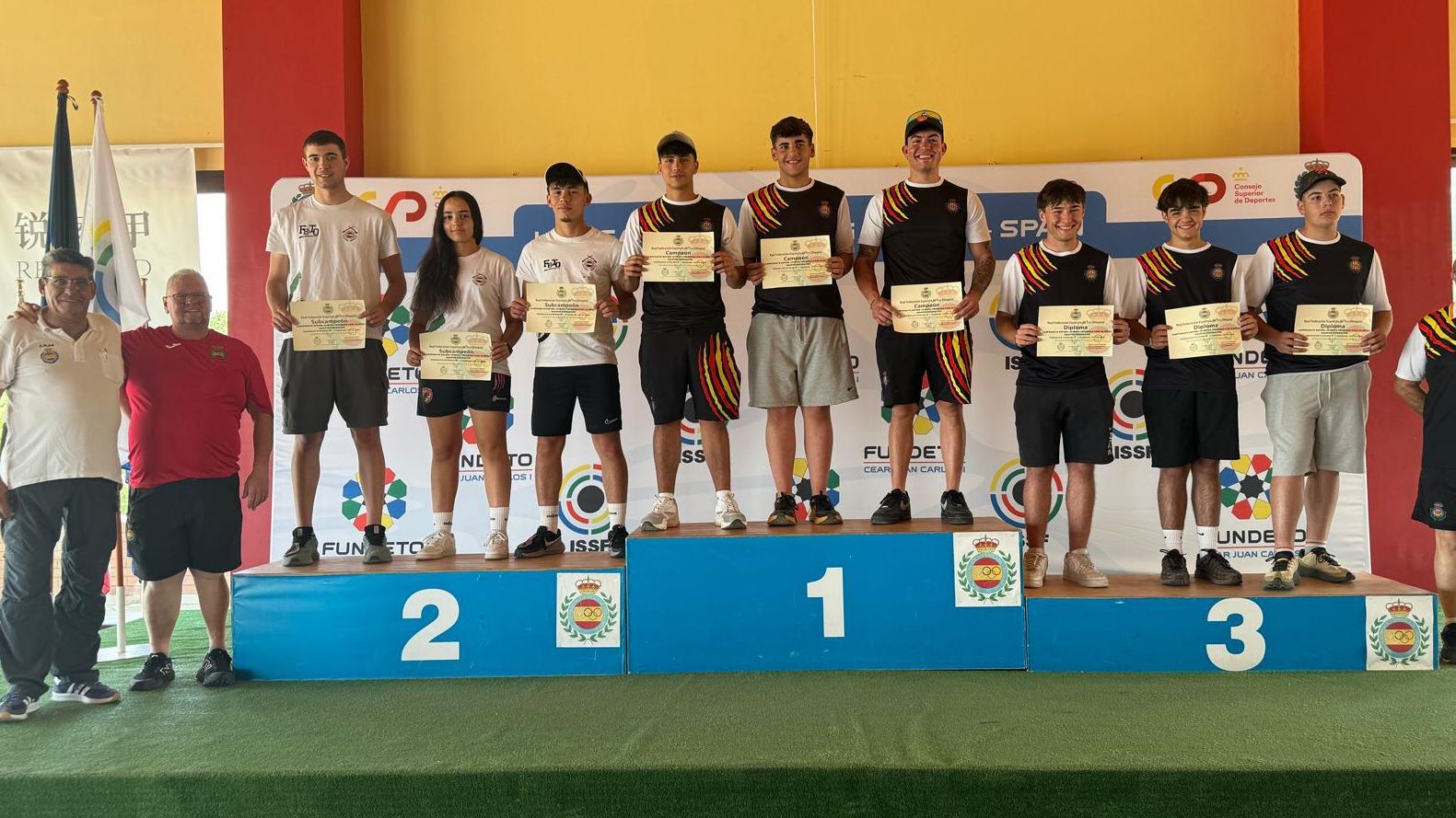 Equipo extremeño subcampeón de España de Jóvenes Promesas de Foso Olímpico