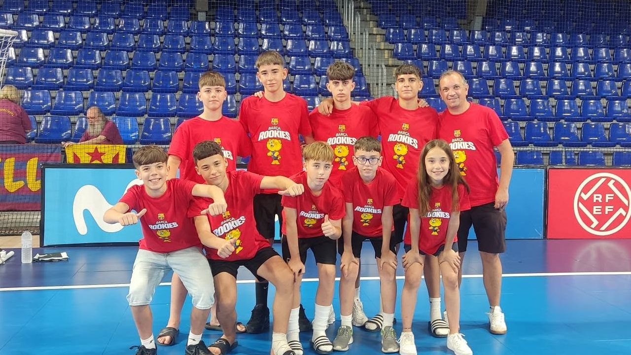 Jugadores del CD Tierras de Granadilla durante el Campeonato de España sub-14 de fútbol sala