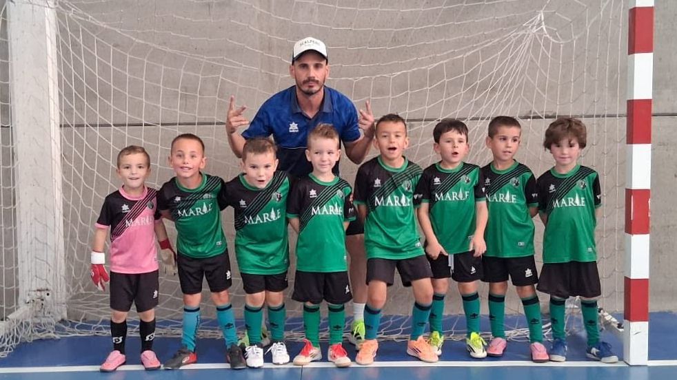 Jugadores zagalines del CD Gévora clasificados para la final regional de fútbol sala