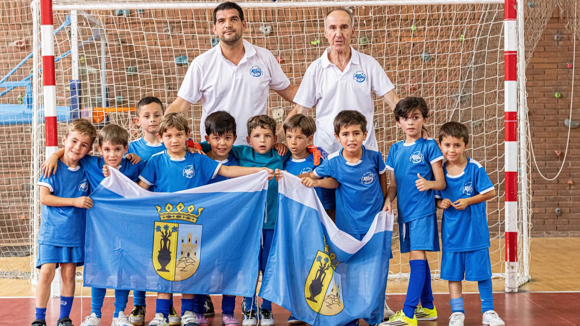La FMD Zafra posa como campeona de Extremadura zagalín en Don Benito