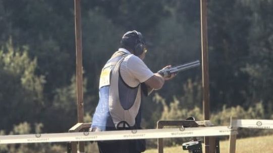 Manuel Cordero durante el Campeonato de España de Compak Sporting