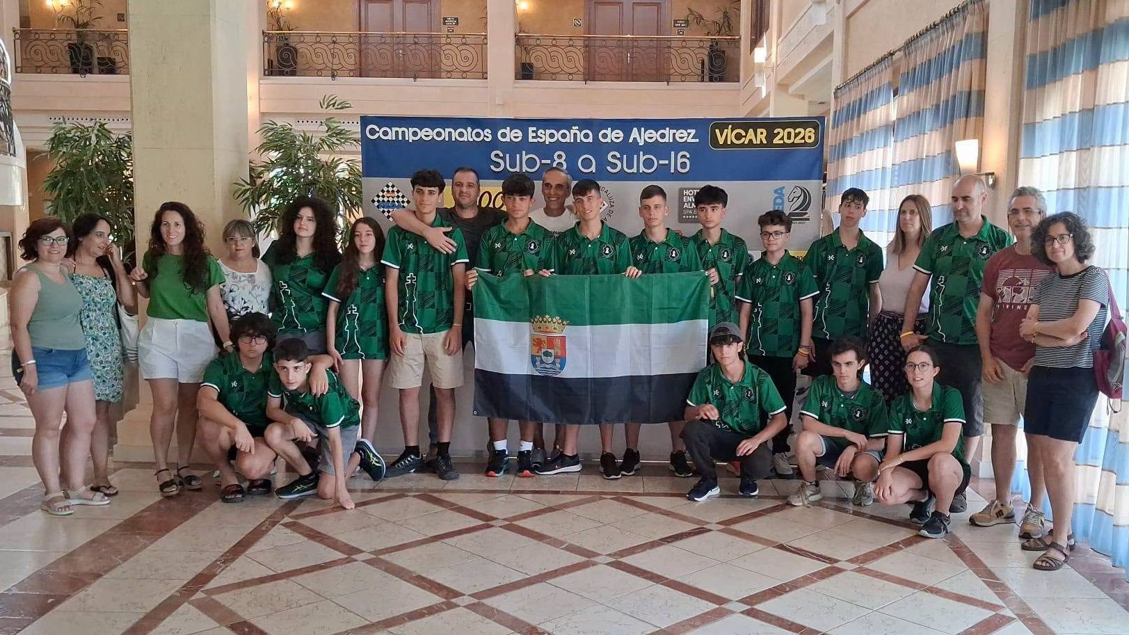 Expedición extremeña en el Campeonato de España Sub-16 de Ajedrez en Vícar