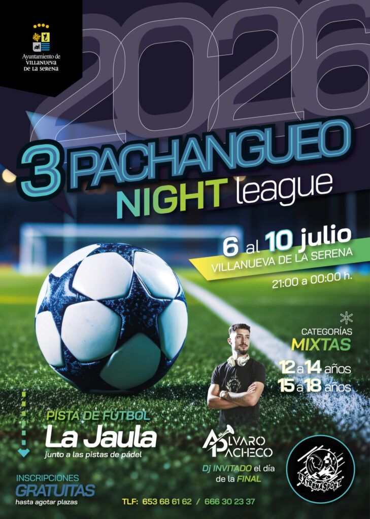 Cartel de la tercera edición de la Pachangueo Night League