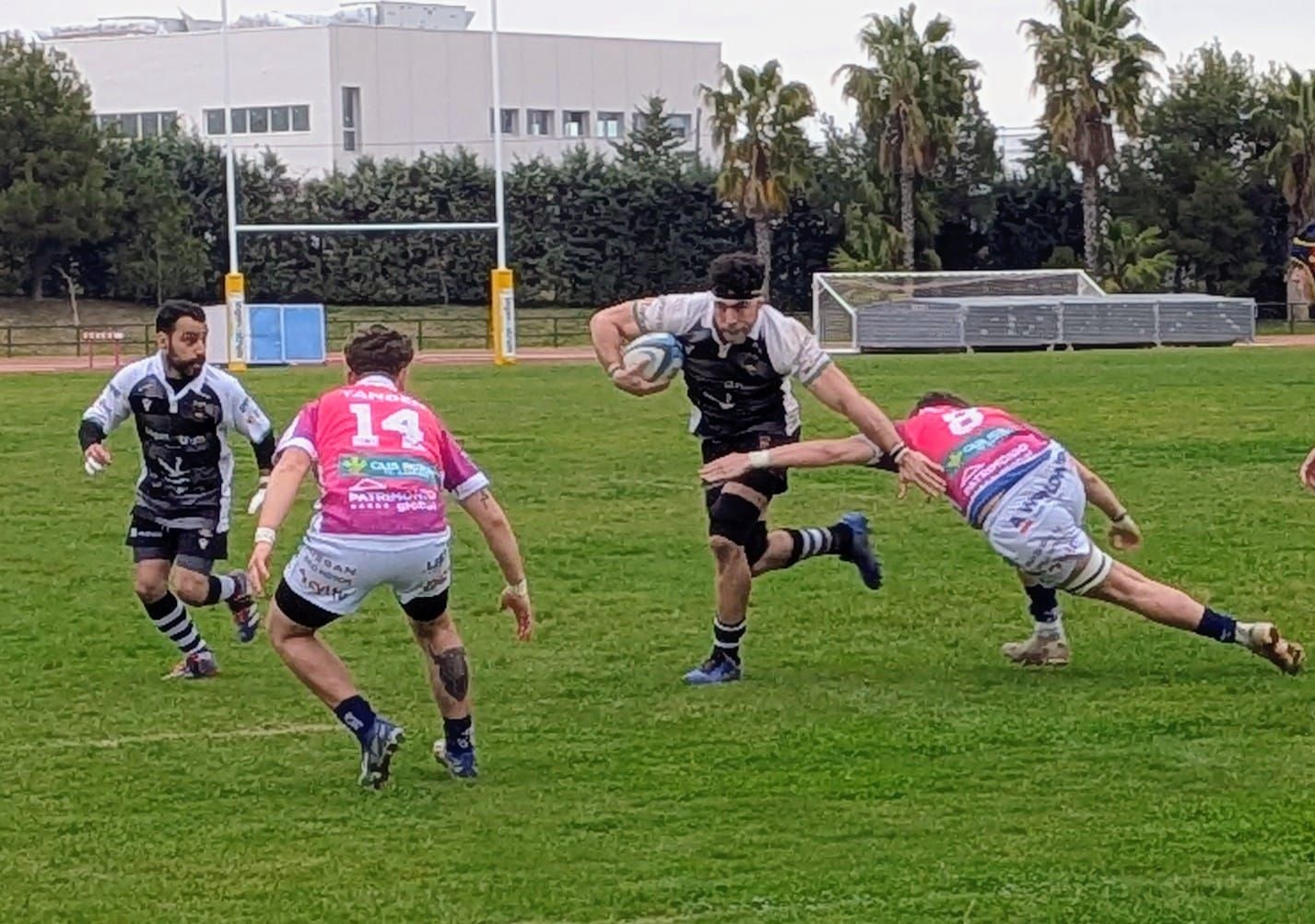 Partido de rugby entre CAR Cáceres y VRAC de Valladolid en El Cuartillo