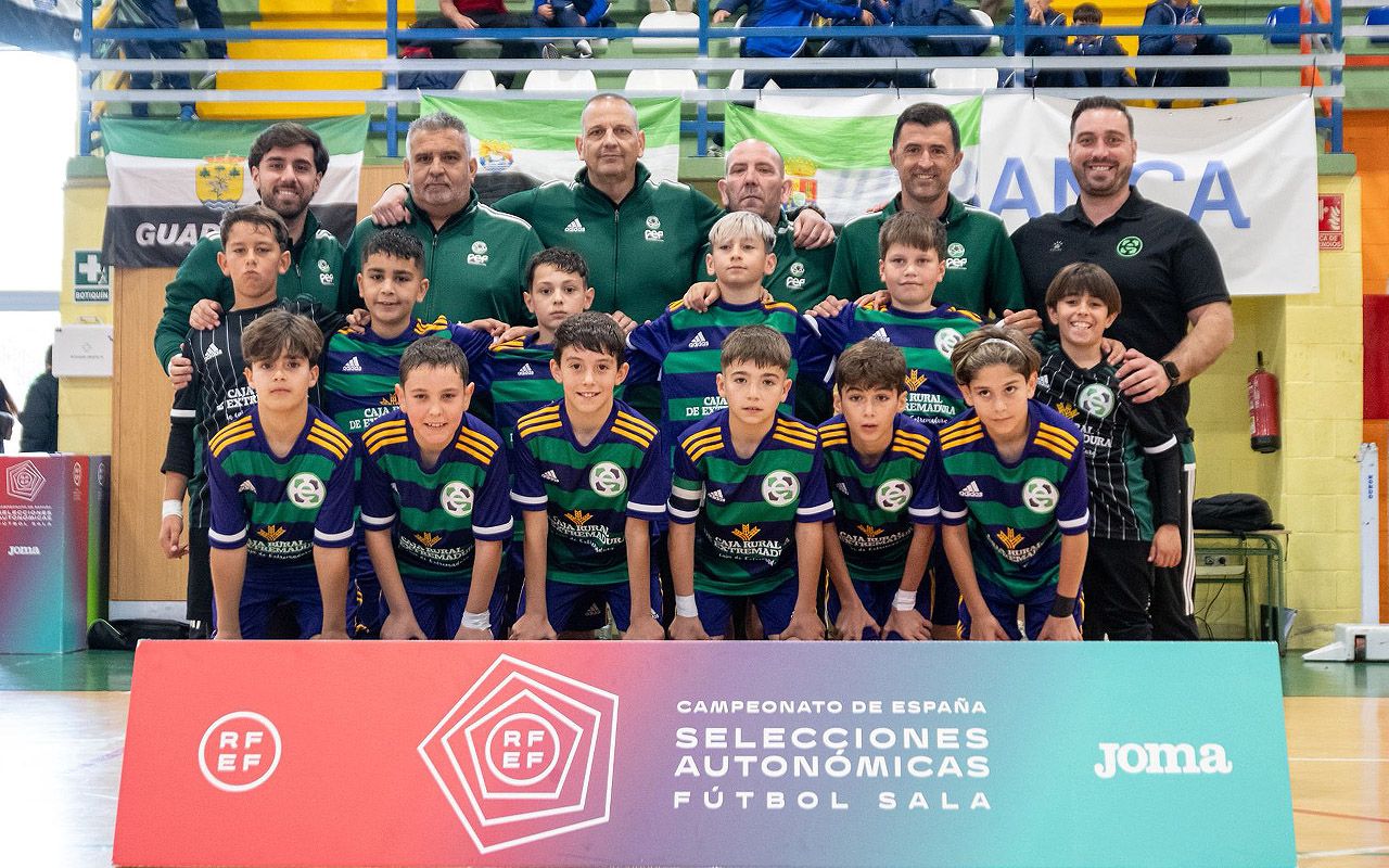 Selecciones extremeñas benjamines de fútbol sala celebran una jornada con doble victoria