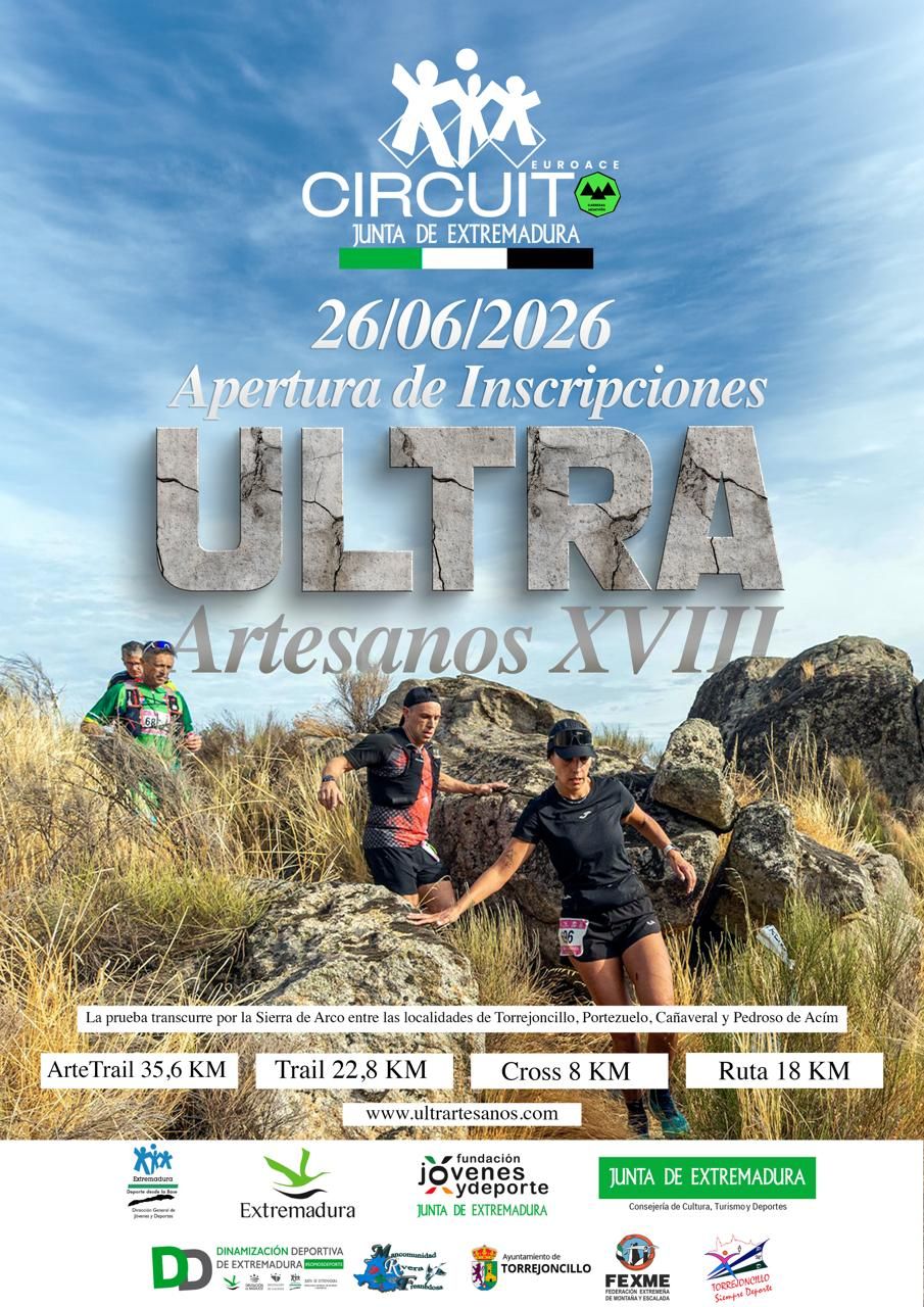 Cartel de apertura de inscripciones de Ultrartesanos 2026