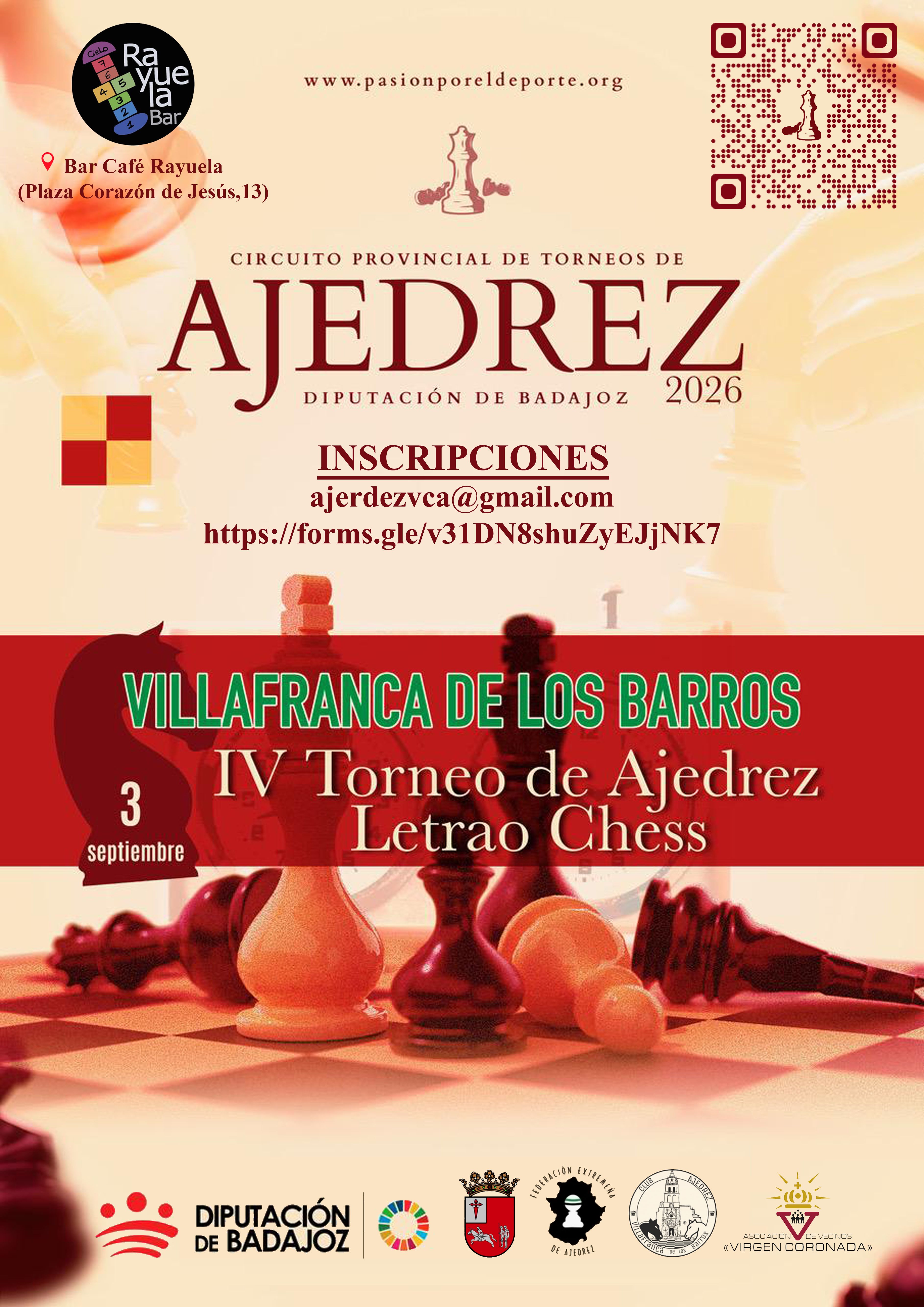 Cartel de la cuarta edición del torneo Letrao Chess