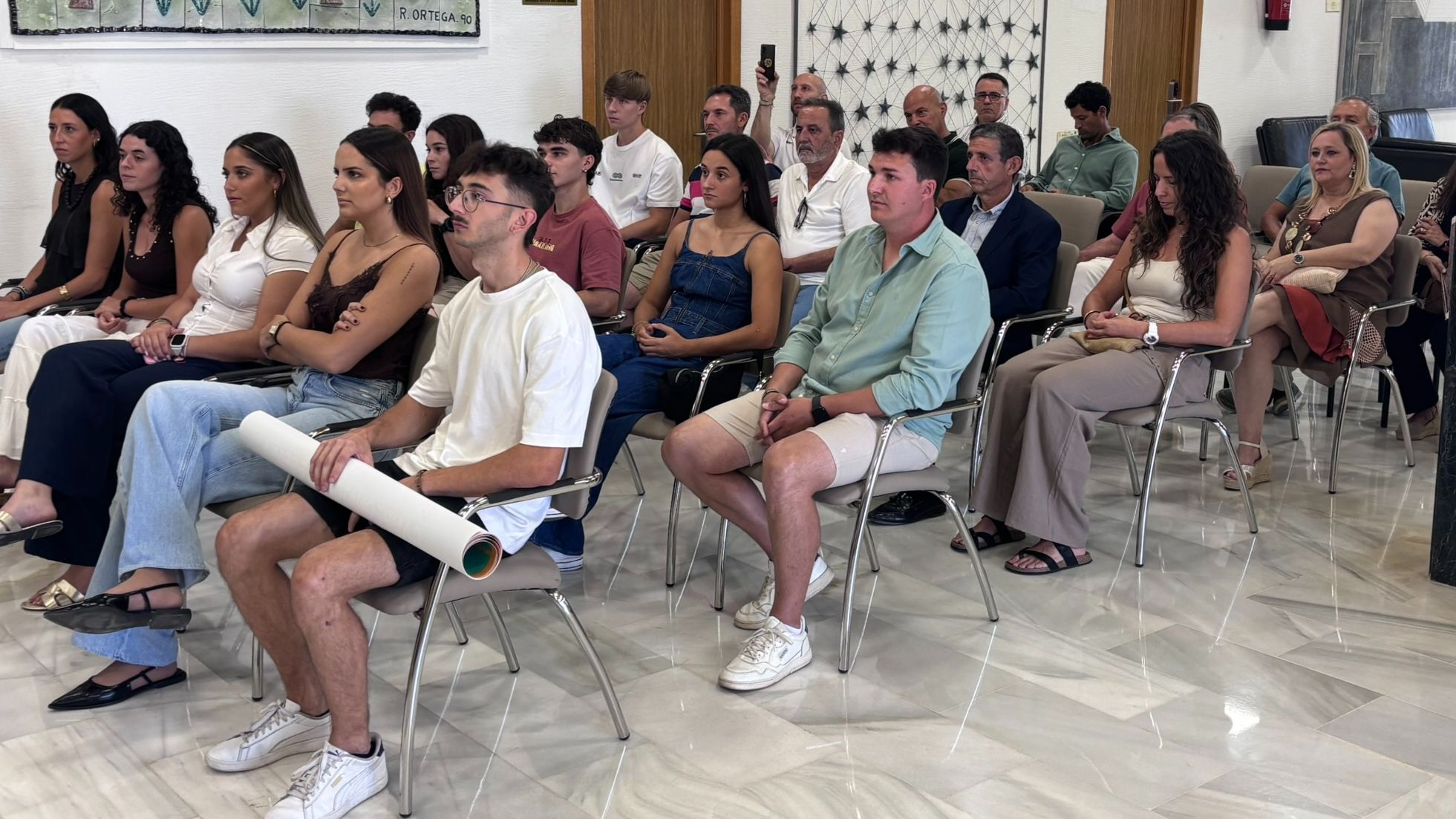 Recepción a los deportistas de la UEx en el Rectorado de Badajoz
