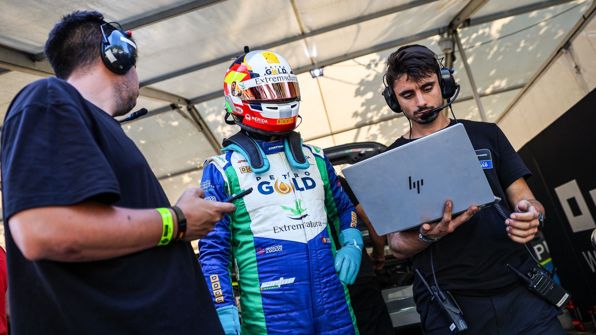 Ángel Santos y Gabriel Caçoilo compitiendo con el Ligier JS2R en Vila Real