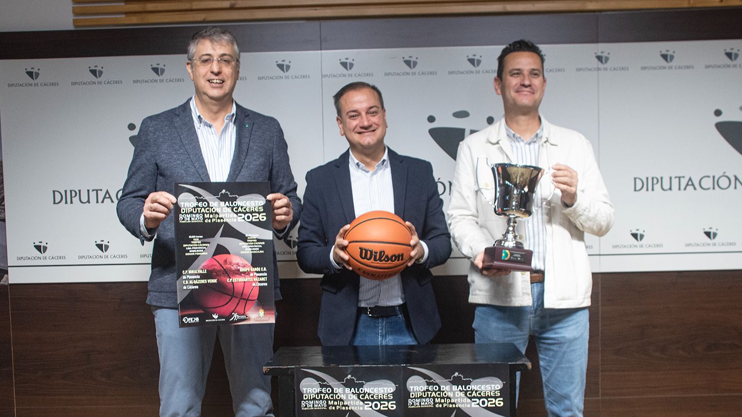 Cartel del Trofeo Diputación de Cáceres de Baloncesto en Malpartida de Plasencia