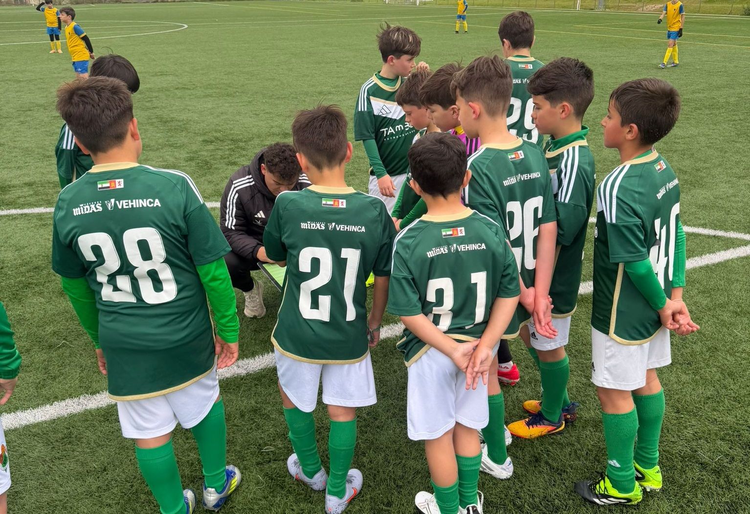 Partido de fútbol 7 alevín entre Cacereño 1919 B y Malpartida Galp en Cáceres