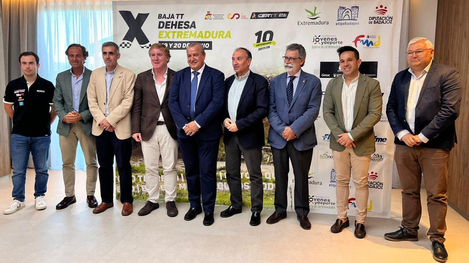 Presentación oficial de la décima edición de la Baja TT Dehesa de Extremadura en Badajoz