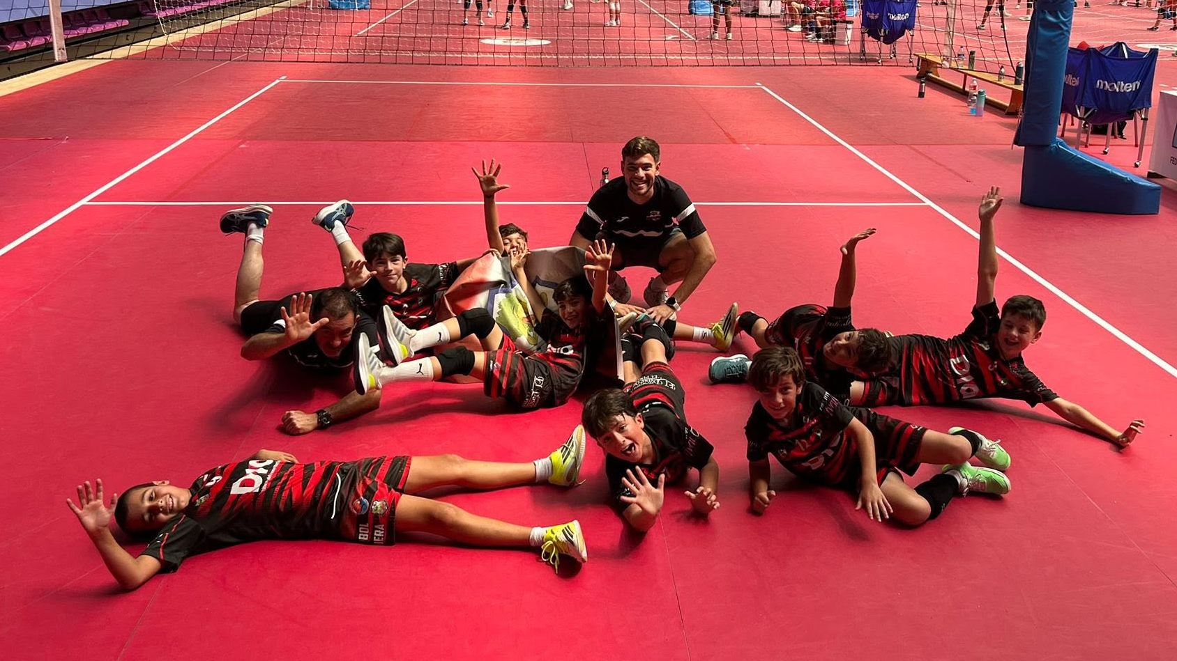 AD Voleibol Ribera, quinto clasificado en el Campeonato de España Benjamín