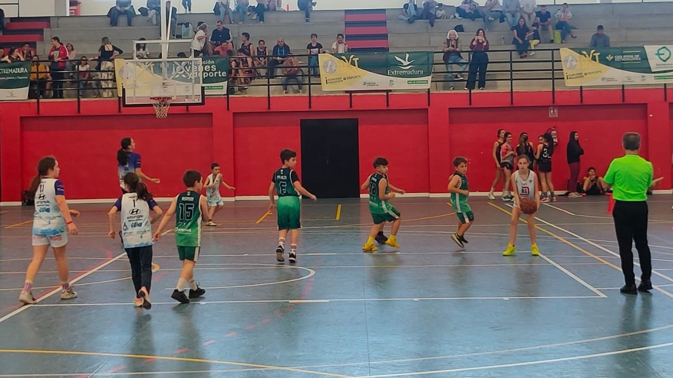 Partido de baloncesto inclusivo del programa I+DXT en el Colegio San Antonio de Padua