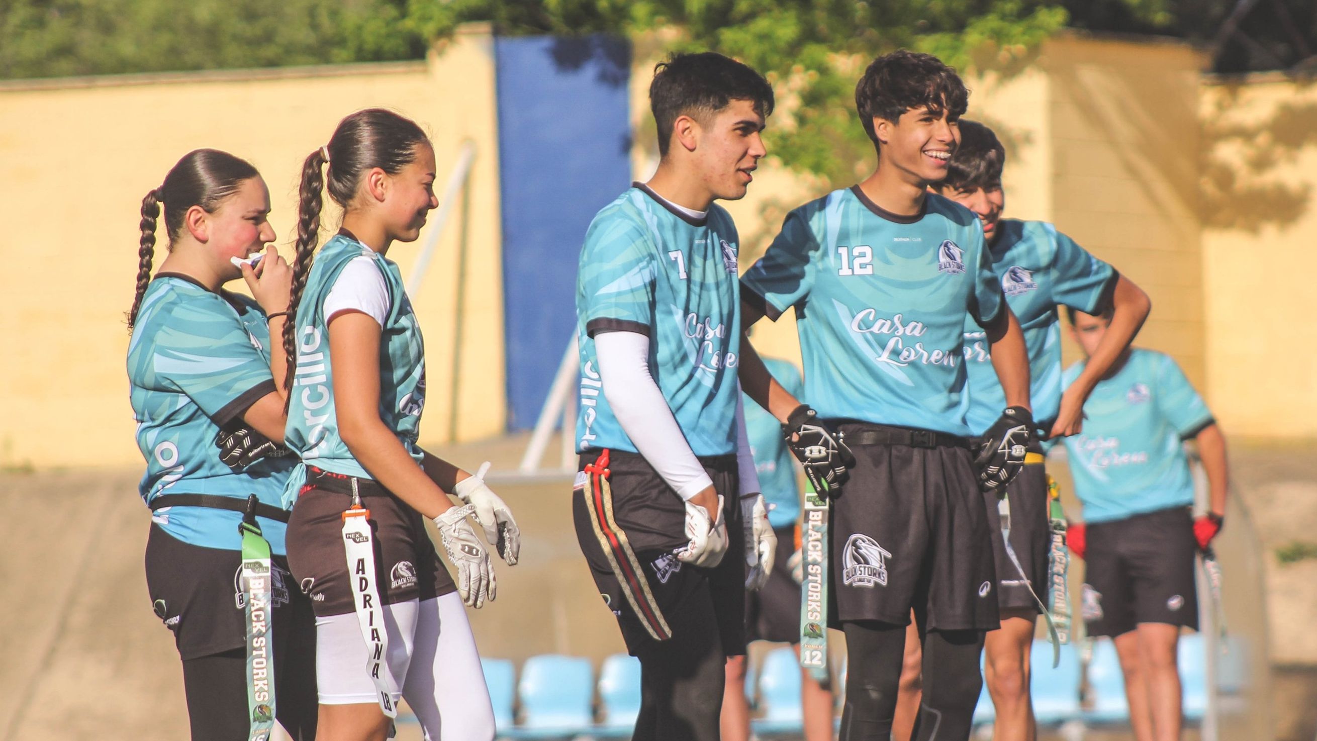 Acción del partido entre Black Storks SUB17 y Badajoz Panthers en Villanueva de la Serena