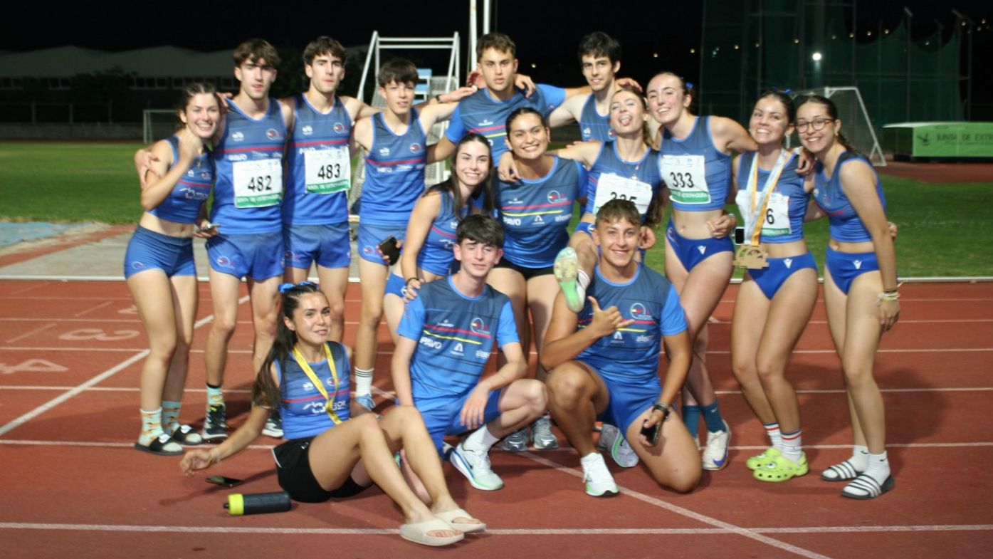 Atletas del Club Atletismo Don Benito en el Campeonato de Extremadura JUDEX