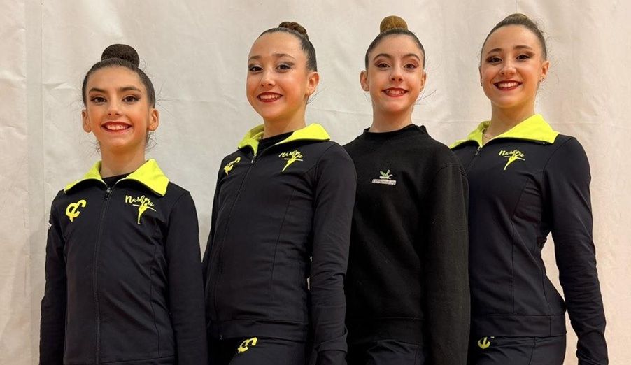 Podios del Club Nashira en la primera fase del Absoluto de gimnasia rítmica