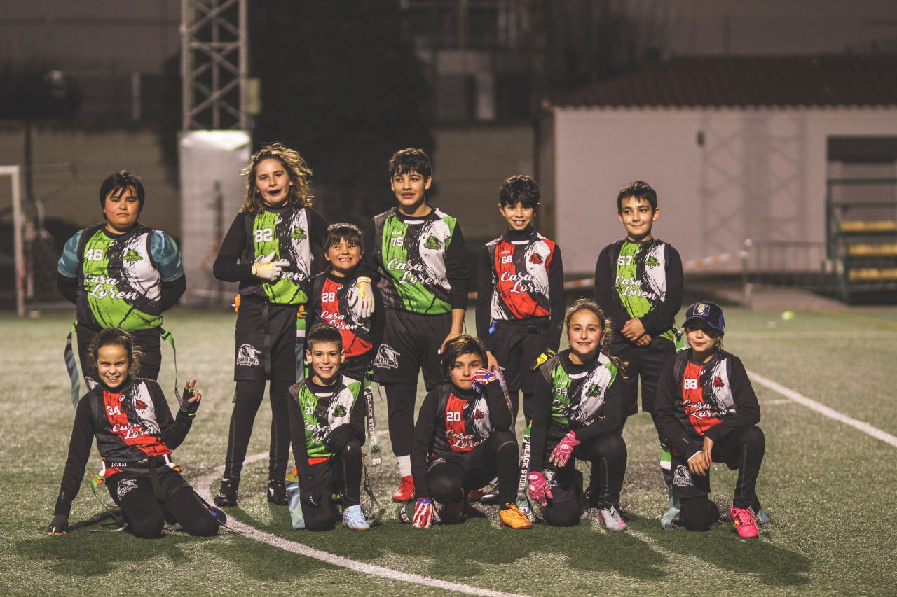 Green Storks y Red Storks durante la última jornada de la Liga Infantil ADAME